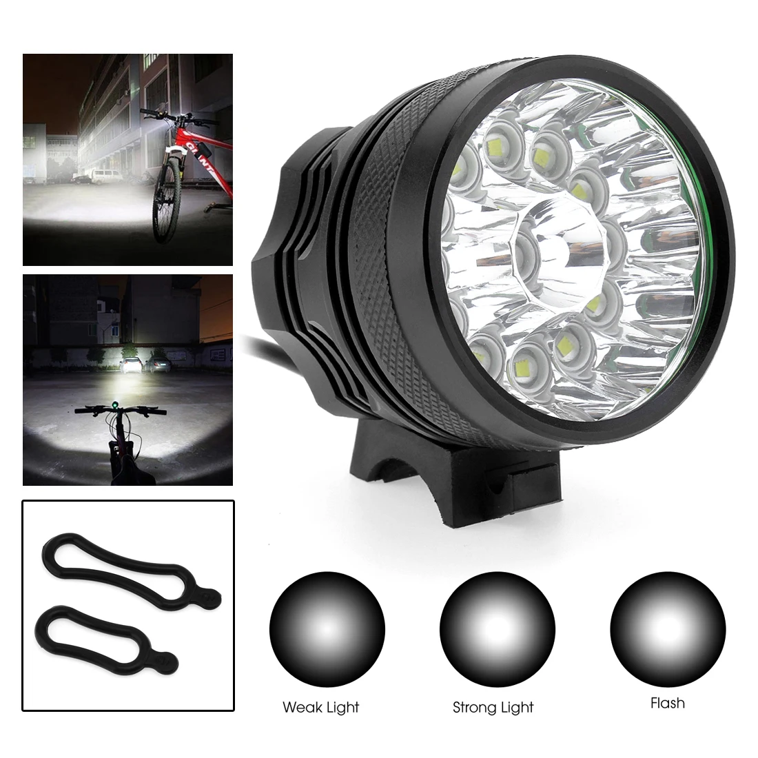 

13 x XM-L T6 LED Bicycle Lamp Bike Light Headlight Cycling Torch 12000LM