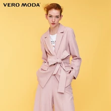 Vero Moda Women's Straight Fit Waist Belt Long Jacket Blazer | 318308524