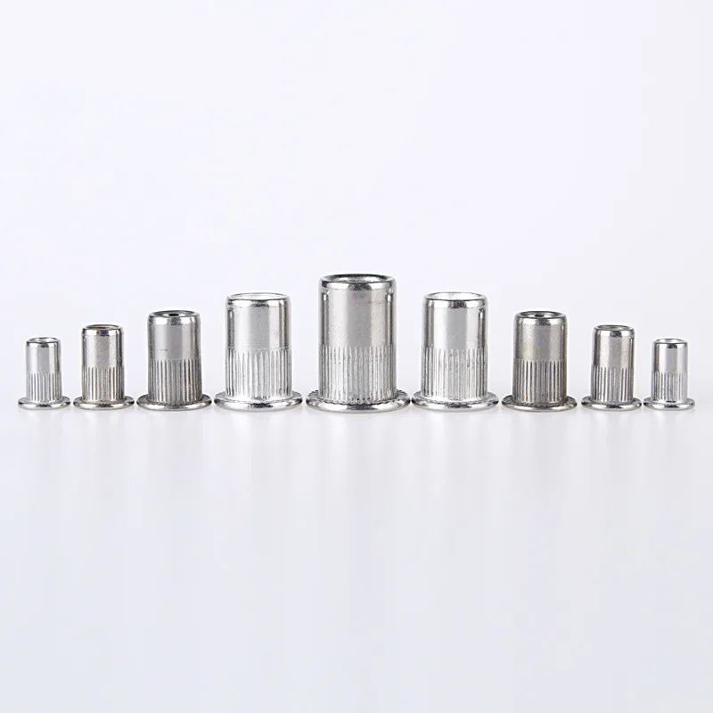 20Pcs Aluminum Alloy Flat Head Threaded Rivet Insert Nutsert Cap Rivet NuXIHACS