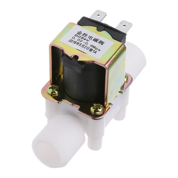 

Electric Solenoid Valve Magnetic N/C Water Air Inlet Flow Switch 1/2" DC 24V