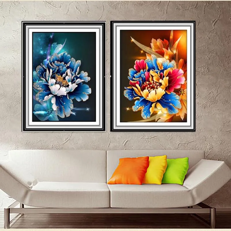 

Full diamond 5D Diy Diamond Painting Cross Stitch Pink Rose Diamond Embroidery Flower Vertical Print Rubik's Cube Drill