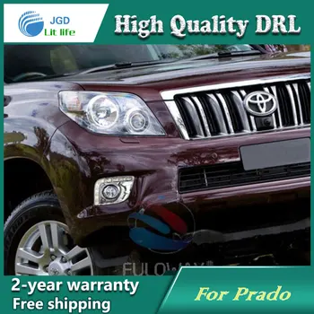 

LED Daytime Running Light Case For Toyota Prado FJ150 LC150 2010 2011 2012 2013 Land Cruiser 2700/4000 DRL Fog Lamp Decoration