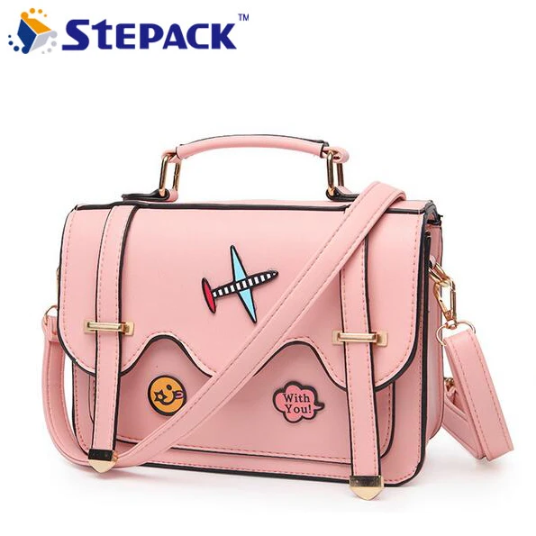 

2017 Spring Ms Creative New Double-sided Handbag Inclined Shoulder Bag Tide Letters Adornment Small Package