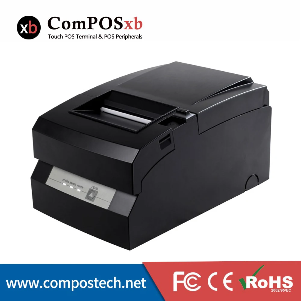 

76mm dot matrix impact printer easy paper loading high printing/high performance easy printer with double color printing