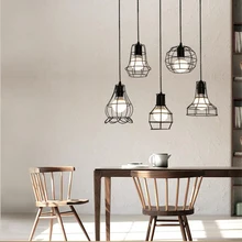 Retro Metal Lamp Shade chandeliers lampshades iron Classic Black Nordic art Bulb Cover vintage industrial decor for coffee house