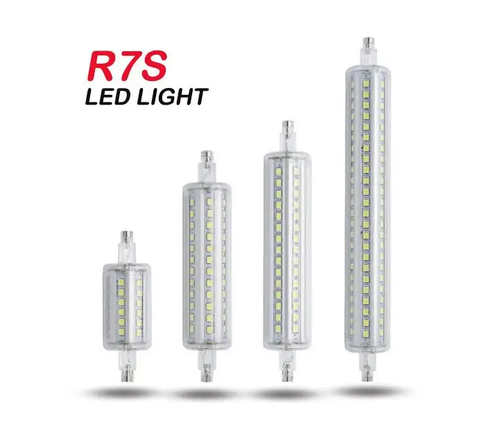1 шт лампа R7S светодиодный кукурузный 2835 SMD 78 мм 118 135 189 светильник 5 Вт 10 12 15