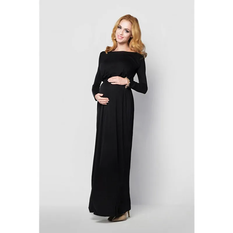 Для женщин платье для беременных для фотосессии беременных одежда длинные платья из мягкого хлопка с открытыми плечами для беременных Подставки для фотографий