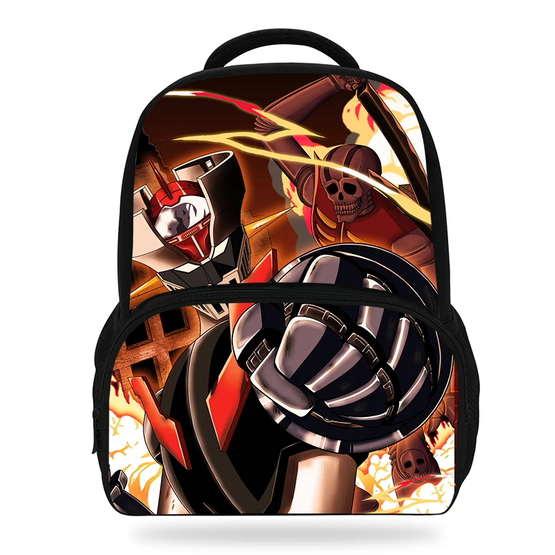  New Cartoon Mazinger Z Design Backpack Character Cute Pattern Kids Book Bags Boys School Backpacks  - 32963733963
