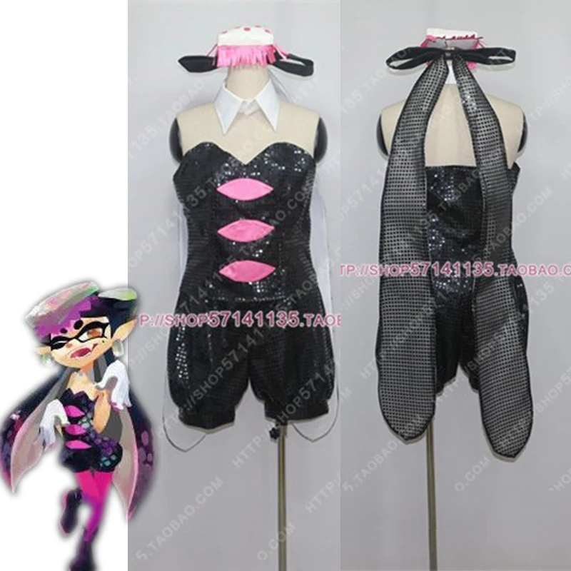 

Game Splatoon 2 Final Splatfest Inkling Squid Callie Cosplay Costumes Girl Cute Dress Halloween Carnival Uniforms Custom Made