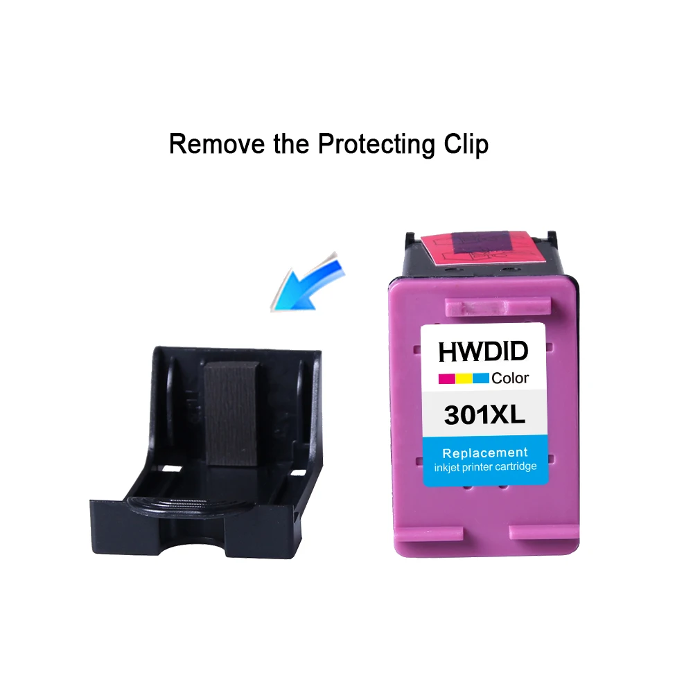 HWDID заправленный 301XL чернильный картридж Замена для HP 301 XL CH561EE CH562EE Deskjet 1000 1050 2000 2050