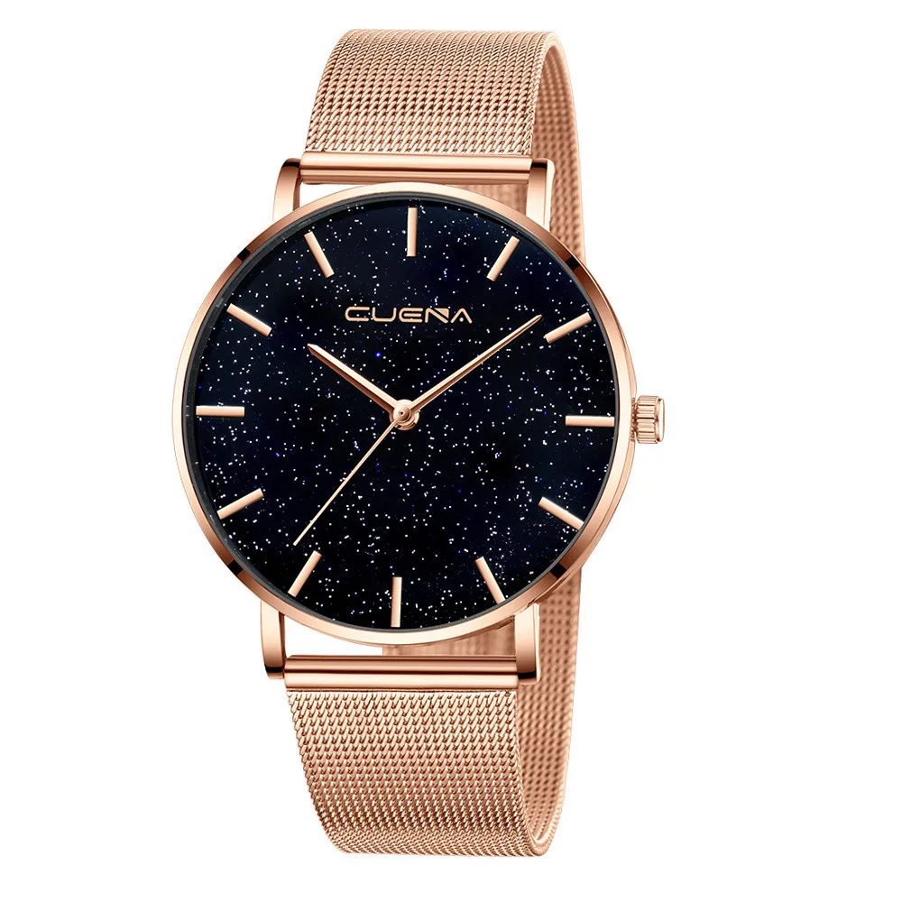 

Exquisite Starry Sky Women Bracelet Watch Fashion Female Stainless Steel Mesh Quartz Wrist Watch Ladies Watch Montre Femme 2019