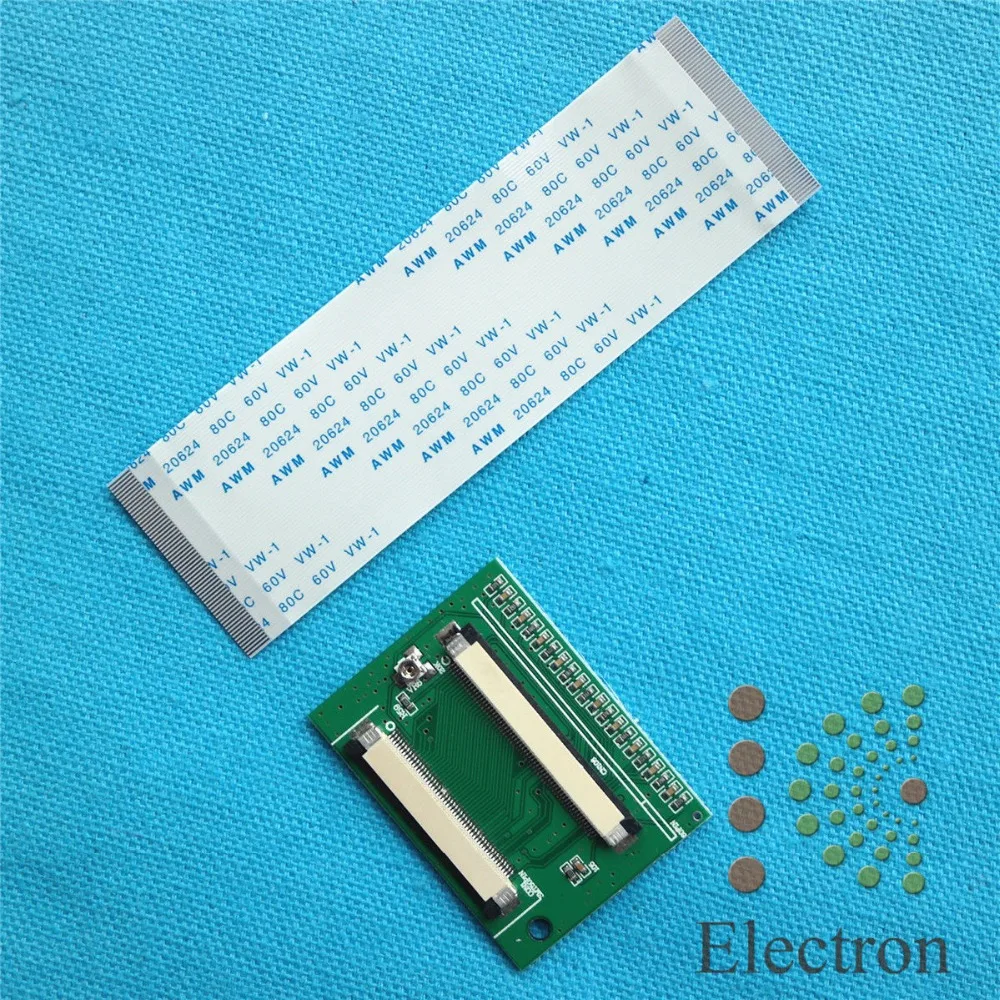 

0.5 Pitch 50Pin to 60Pin FFC Adapter Connector Conversion board + 50P Flexible Flat Cable For HSD HSD070IDW1 HSD080IDW1 2set/lot