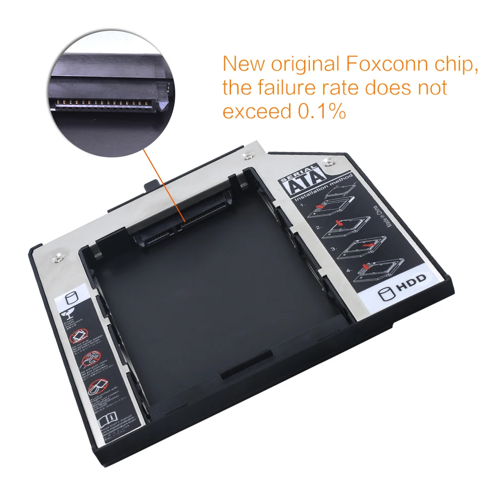 TISHRIC алюминиевый корпус для внешнего жесткого диска HDD Caddy 9 5 мм SATA 3 0 BOX 2 Lenovo ThinkPad