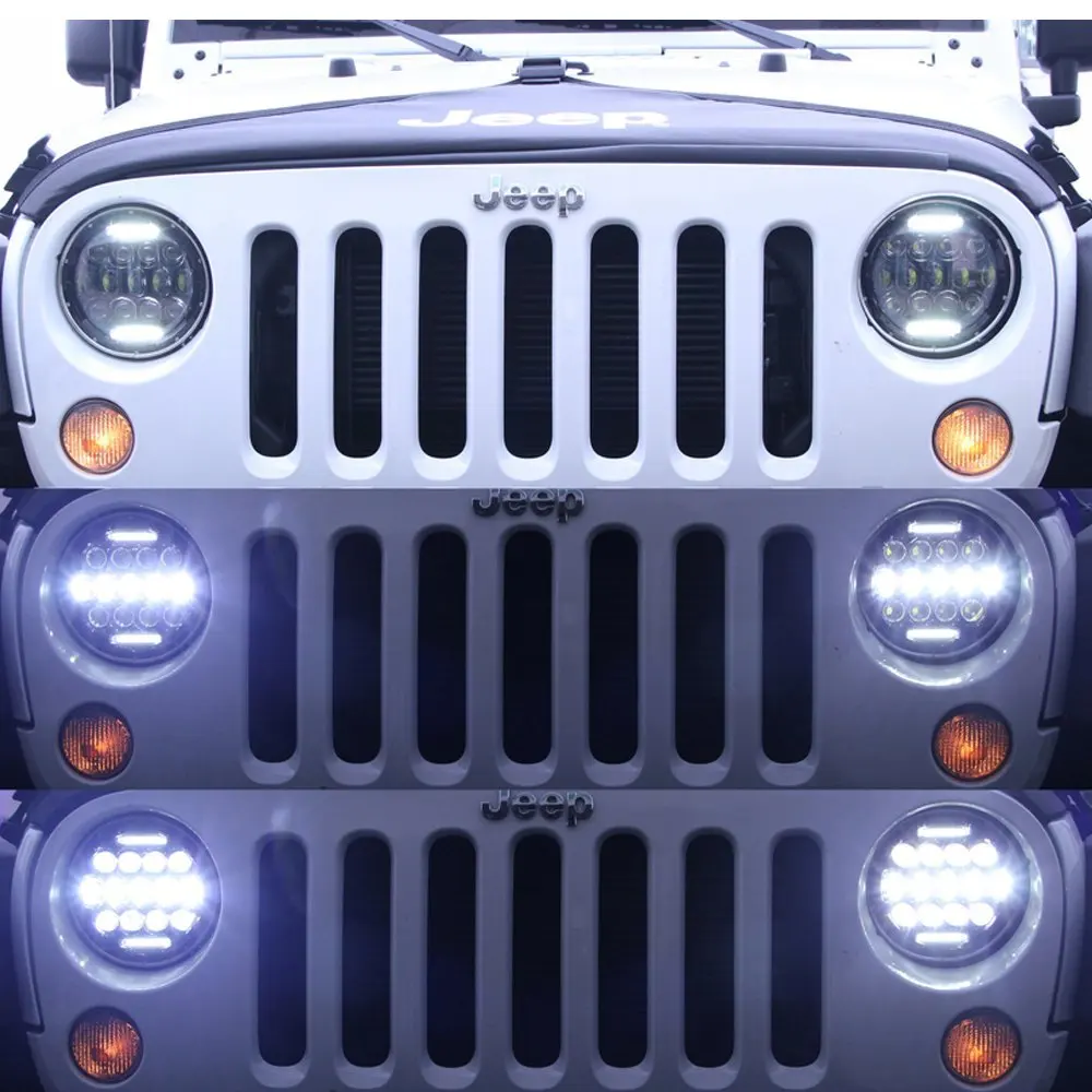 Для Jeep JK TJ Suzuki самурая SJ410 75 Вт 7 "7 дюймов светодиодный фары Hi/короче спереди и