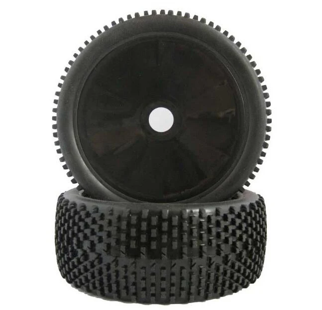 4Pcs 1/8 Scale RC Buggy Off road Car Tire Flat Tires 802 Wheels For HSP