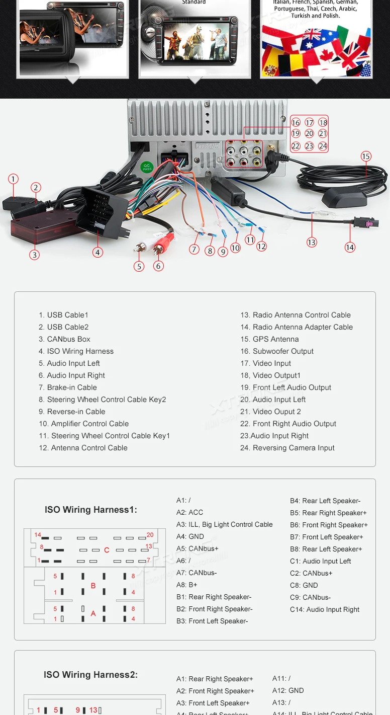 Flash Deal 8" Special Car DVD radio for Volkswagen Bora 2005-2015 &Polo 2009-2014 &Magotan 2007-2013 & Sharan 2010-2014 & Touran 2003-2014 12