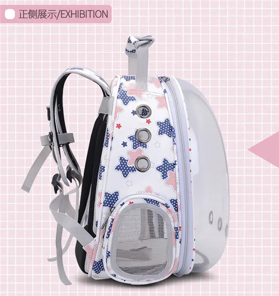 Design Chic Transparent Breathable Astronaut Pet Cat Puppy Carrier Bag Portable Capsule Space Travel Backpack New Fashion