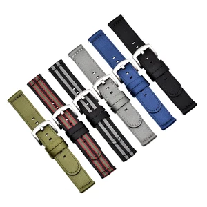 Image 5 - Beafiry respirável tecido náilon pulseiras de relógio 18mm 20mm 22mm 24mm leve lona pulseiras de relógio esportes