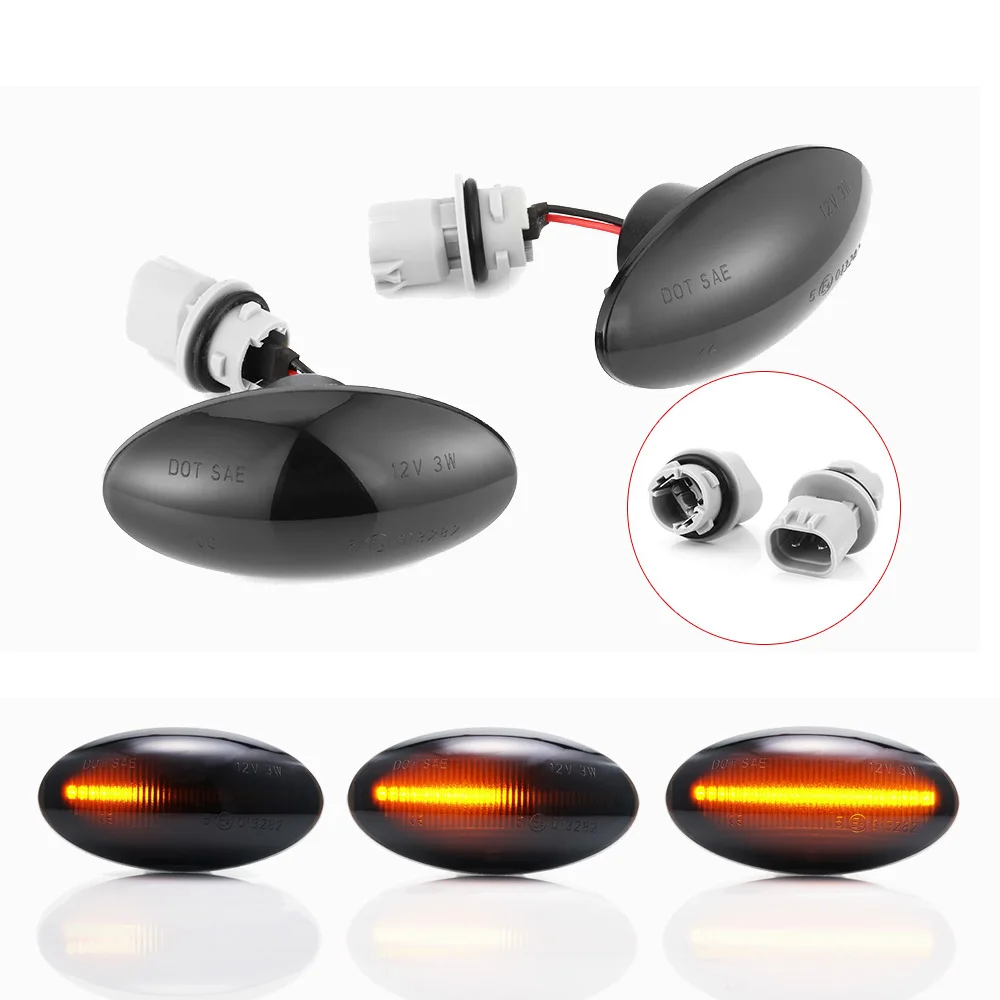 

2pcs For Suzuki Swift Alto SX4 Jimmy Vitar Led Dynamic Side Marker Sequential Blinker Light Turn Signal Amber Indicator Lamp