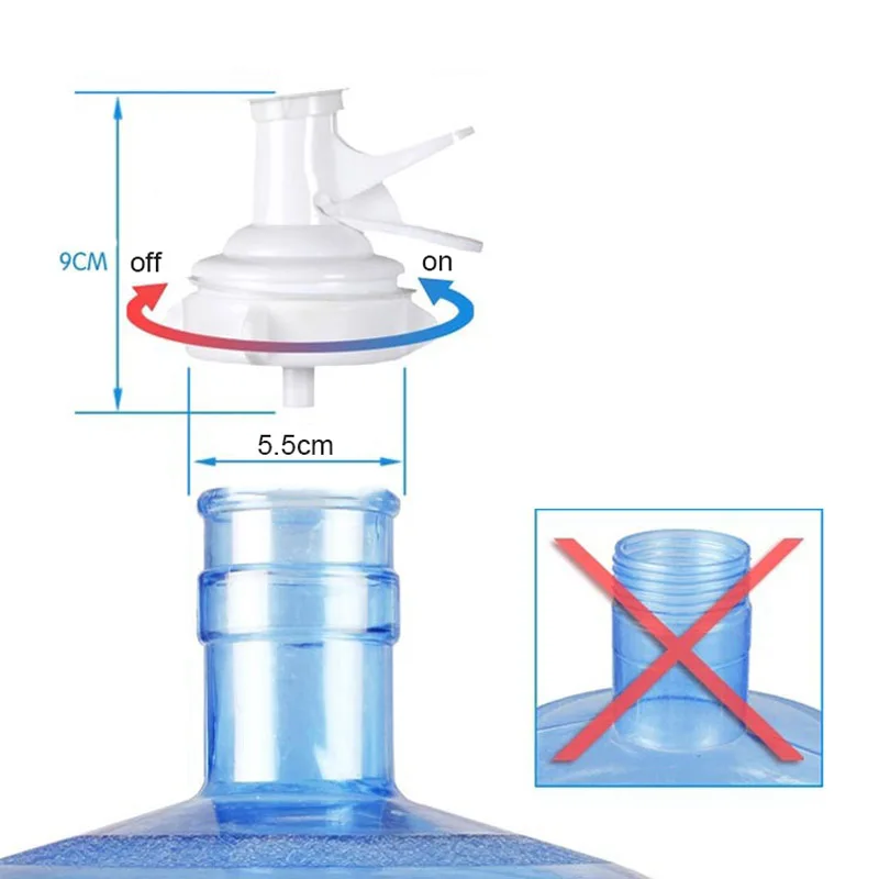  Metal Gallon Water Jug Stand with 55mm Dispenser Nozzle Valve Non-slip Drinking Water Cooler Holder