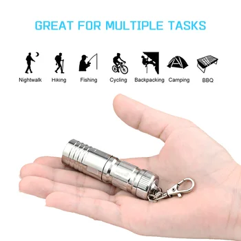 

Mini flashlight keychain led light for every day carry