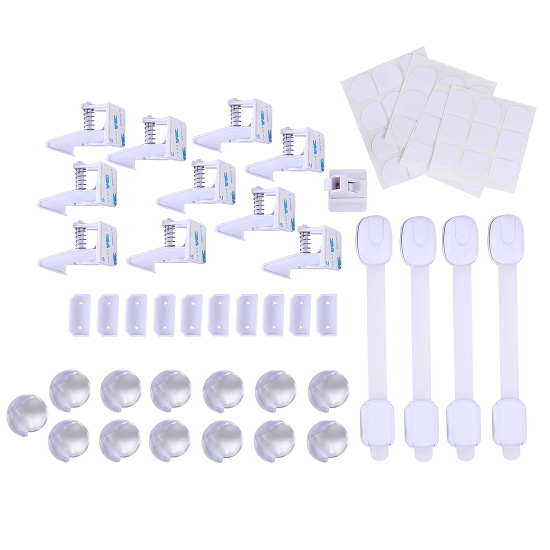 

Baby Safety Cabinet Locks Drawer Locks and Corner Protector Set for Children Protection in Home