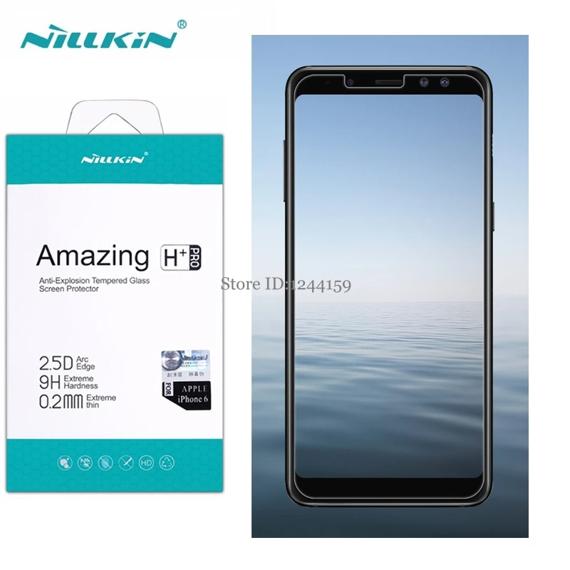 

For Samsung Galaxy A8 Plus 2018 Tempered Glass Nillkin Amazing H&H+Pro Screen Protector for Galaxy A8+ 2018 Protective Film