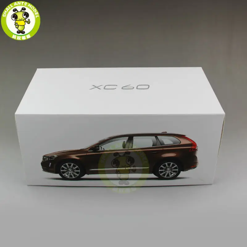 1/18 Volvo XC60 T6 AWD SUV литая модель автомобиля внедорожник коричневый