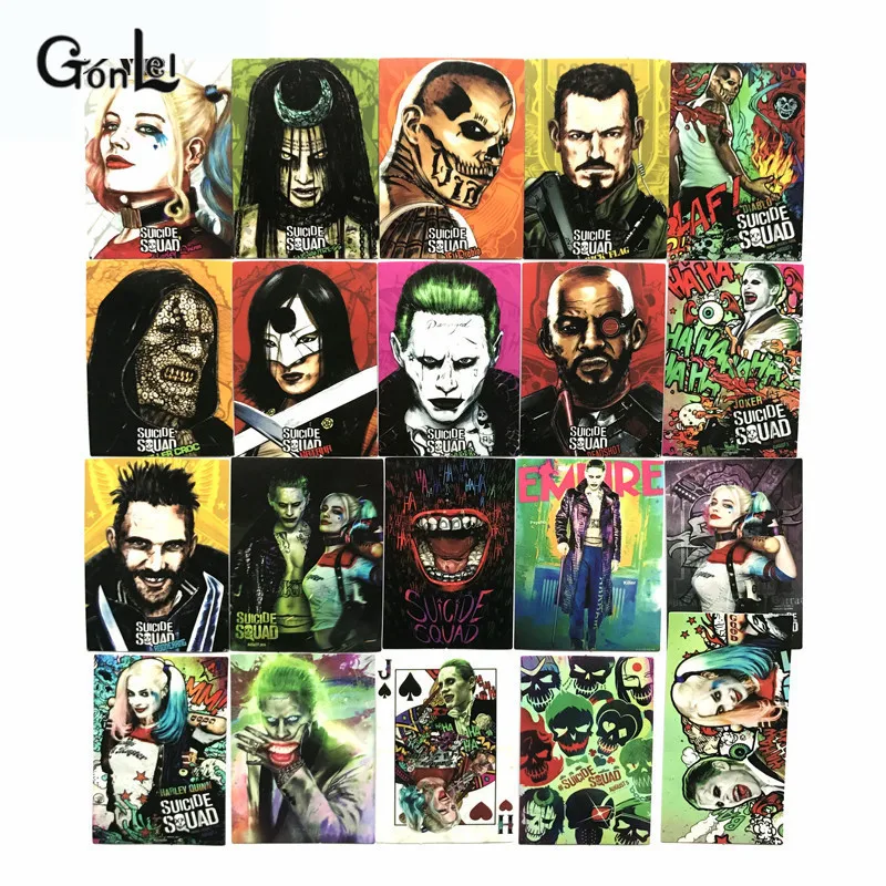 

20Pcs/pack Suicide Squad The Joker Female Harley Quinn Graffiti Stickers Car Styling Skateboard Fridge Decor Laptop DIY Toy Kids