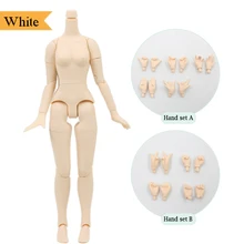 Corpo branco da pele 8.5 polegada para 12 polegada blyth boneca com peito grande e mamilo adequado para mudar o corpo