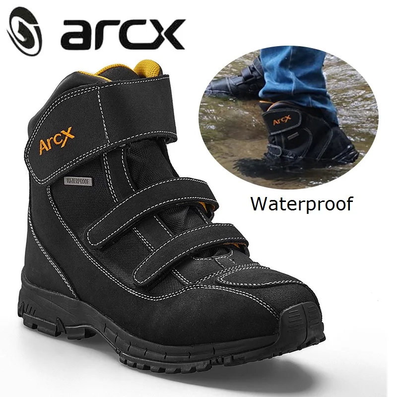 ARCX водонепроницаемые мотоциклетные ботинки Мужская мотоциклетная обувь из