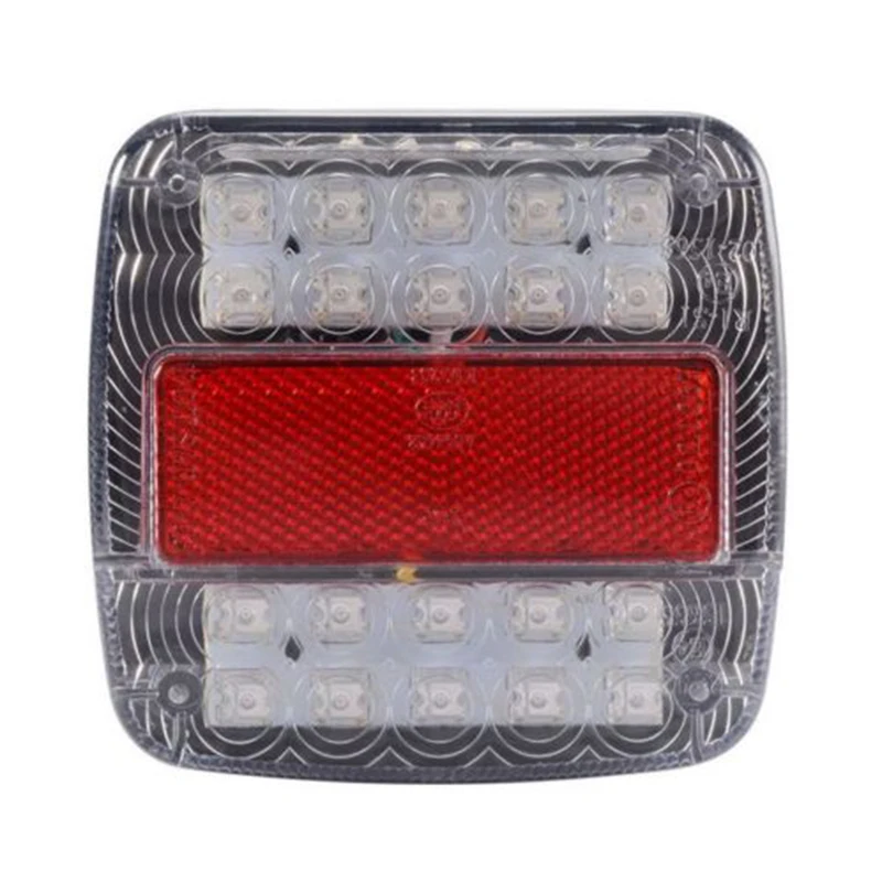 

2pcs ABS LED Indicator Lights Stop Rear Tail Reverse Light Indicator License Plate Lamp Car Truck Trailer LED Light DC12V