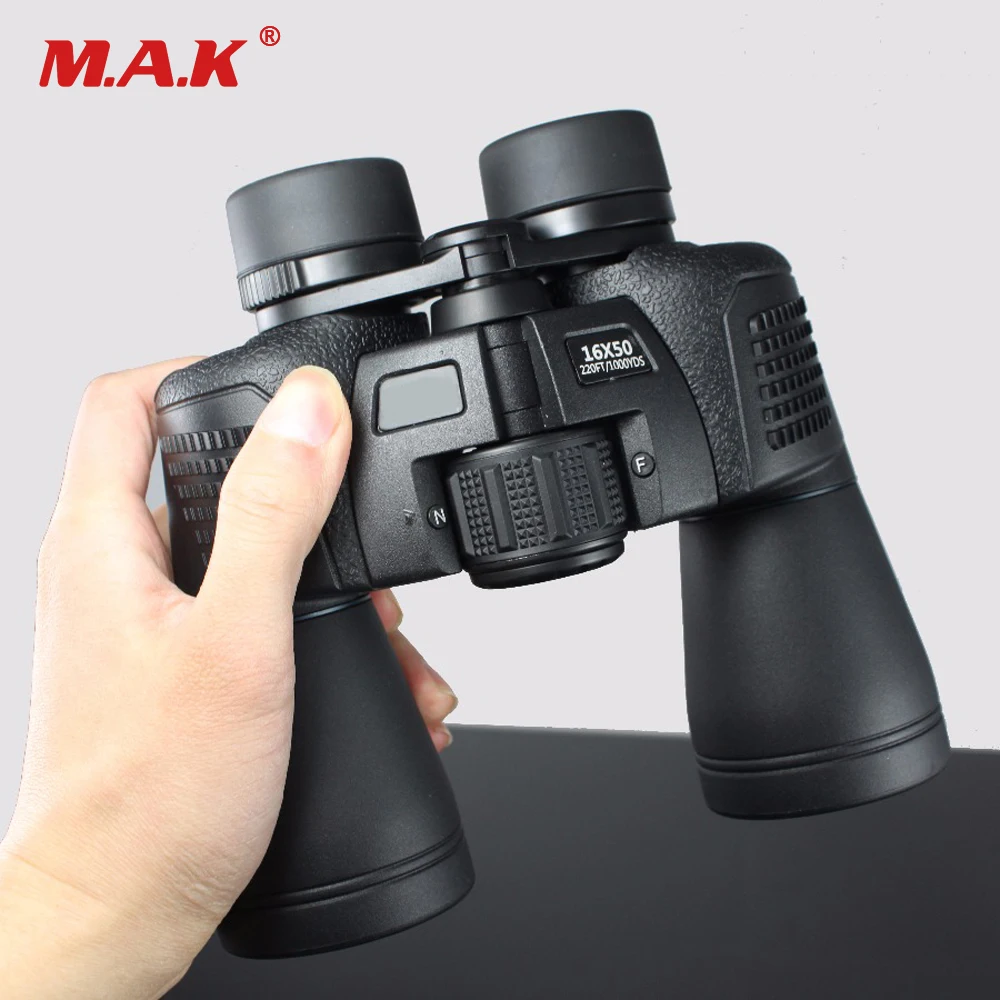 16x50 Waterproof Telescope HD Binocular Green Film Non-infrared Night Vision Optical Binoculars for Camping/Hunting 12x42 binocular telescope night vision high resolution non infrared waterproof anti fog case strap outdoor travel telescop