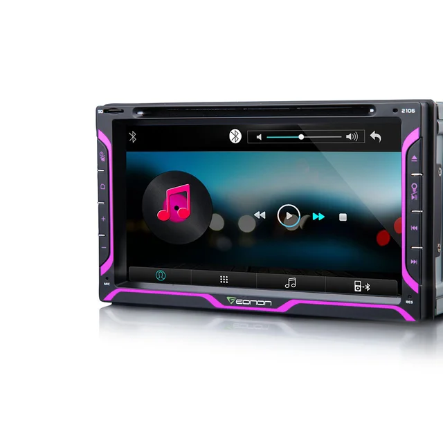 Eonon 6.95'' Two 2 DIN Car DVD Player Touch Screen Auto Radio 8LED