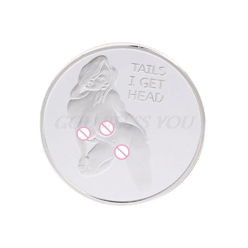 Commemorative Coin Sexy Woman Luck Collection Arts Gifts Bitcoin Alloy Souvenir