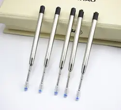 10 шт Универсальный стандартный стиль черные и синие чернила 0,7 мм Средний Ball шариковая точка Сменные стержни для ручек