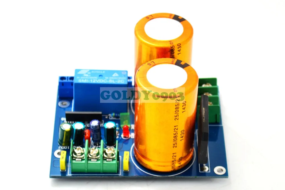 

20000U Rectifier Filter Plate With Speaker Protection For TDA7294 Mono Amp Board