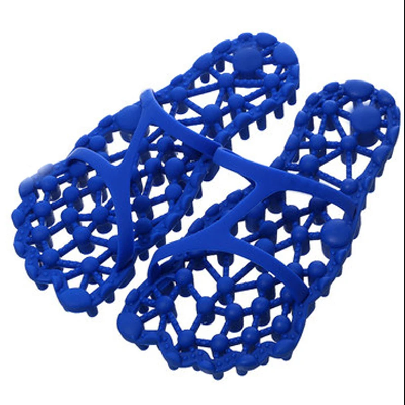 

Men's Summer Beach Flip Flops Leisure Indoor Health Foot Massage Slippers Men Slides Home Leaky Bathroom Shoes Male Flat Sandals