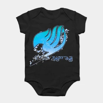 

Baby Onesie Baby Bodysuits kid t shirt Sdanklaing 's Fairy Tail Anime Cotton Black