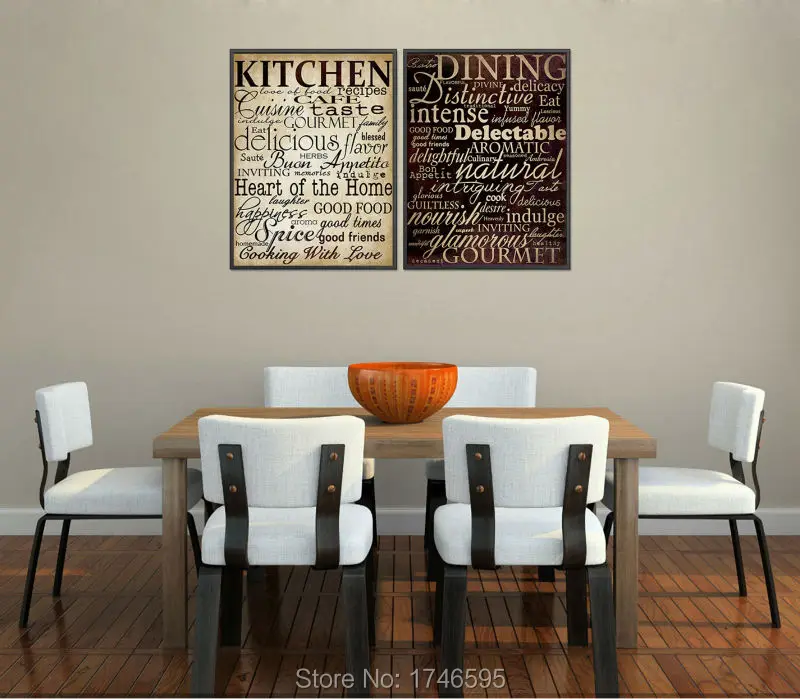 1275 50 De Descuentocartel Vintage Casa Mural Decoración Del Hogar Letras Foto Para Cocina Comedor Pared Decoración Impreso Pintura Al óleo En