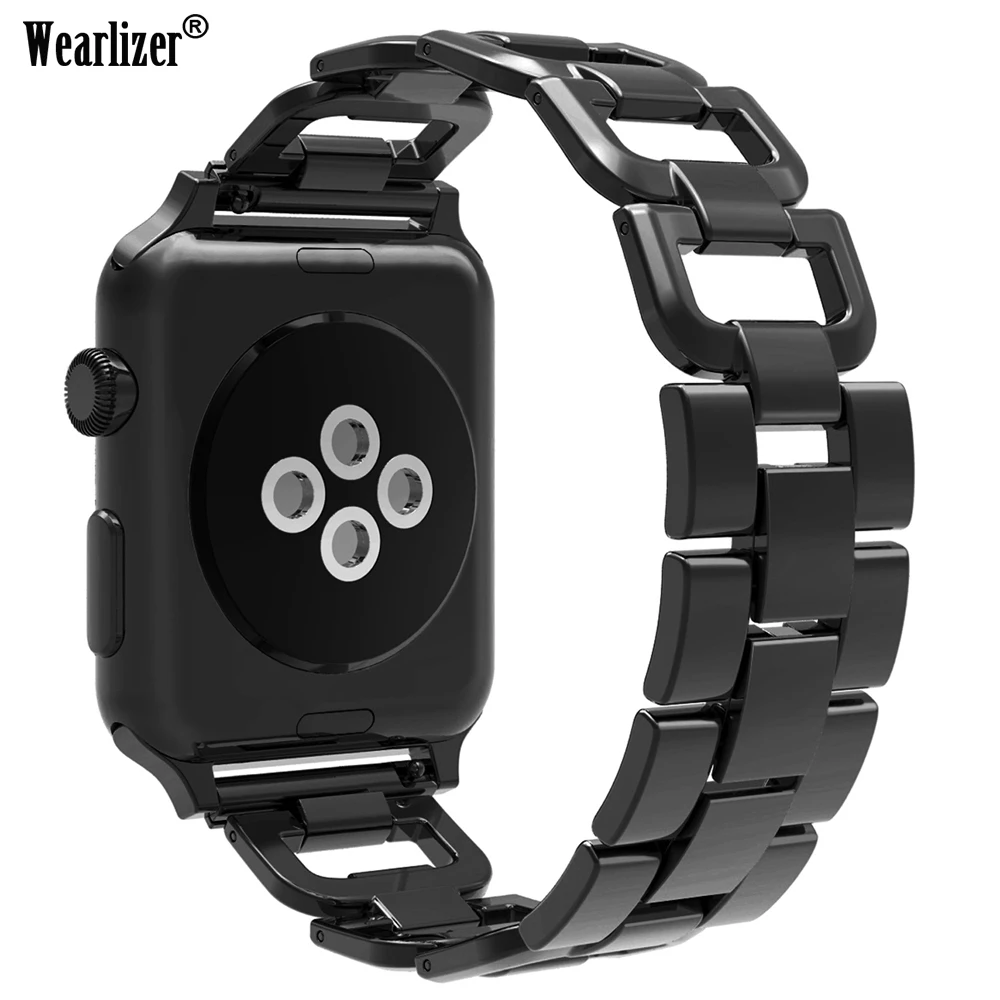 Ремешок D типа для Apple Watch Band 4 3 iwatch 42 мм 38 44 40 аксессуары часов браслет из