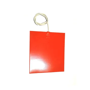 

240v 840w 300*350*1.5mm silicone heater for stainless steel plate 1000mm lead wire come out from middle of 300mm side