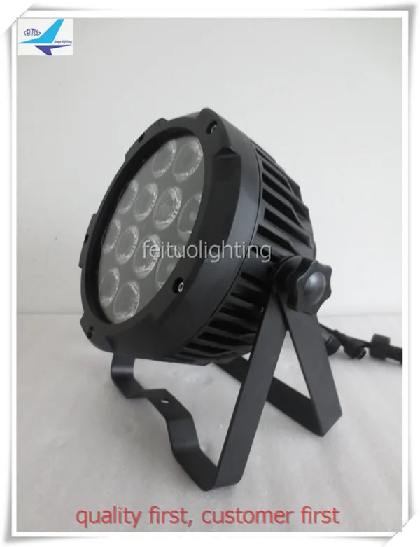 

8/lot waterproof flat par 12x18w rgbwa uv outdoor led par 64 Mini projector uplights