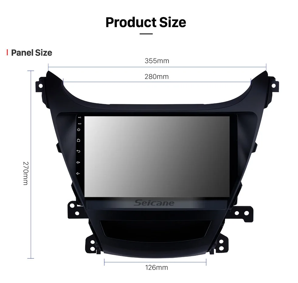 Discount Seicane 9 inch Touch screen for 2014 2015 Hyundai Elantra Auto Car Stereo Bluetooth TV Tuner Rearview camera WIFI GPS Navigation 18