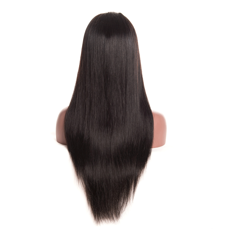 RXY Silky Straight 360 Lace Frontal Wig Pre Plucked With Baby Hair Brazilian Remy Lace Front Human Hair Wigs For Black Women  (1)