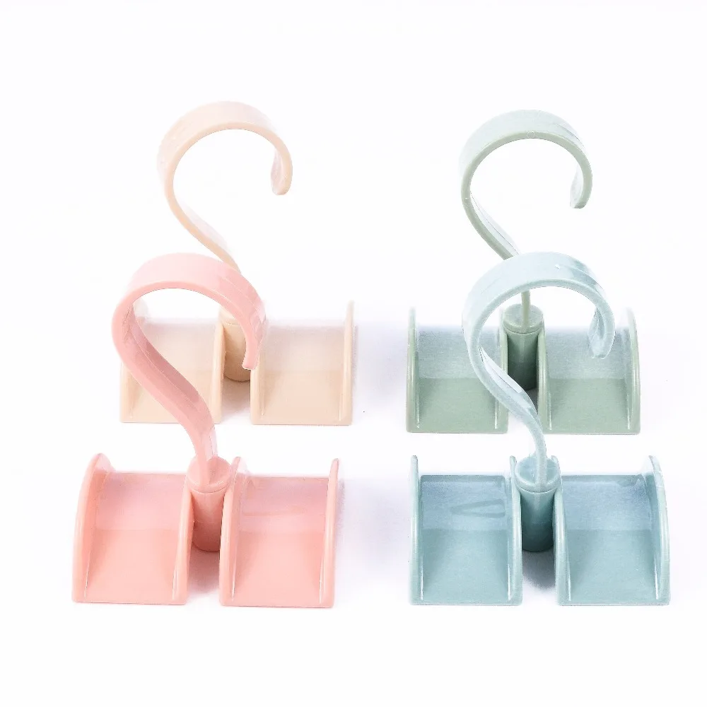 360 Rotating Clothes Closet Hooks Bag Hanger Wardrobe Rack Organizer