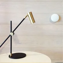 Скандинавская современная домашняя спальня настольная лампа для чтения комната образца офисная гостиная Настольная лампа бар стойка светильник