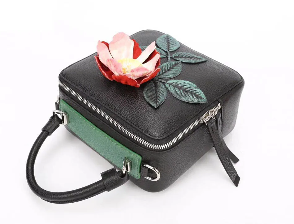 Genuine Leather handbag New Luxury Embossed Handbags Fashion Shoulder Messenger Bag Women's Bags