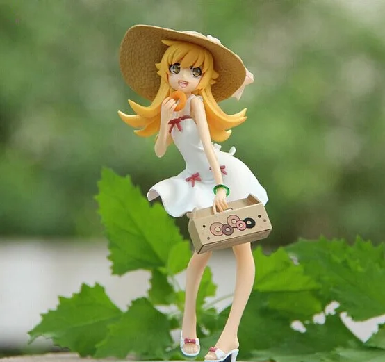 1 шт. 17 см Розничная Аниме Monogatari Bakemonogatari Oshino Shinobu окрашенная ПВХ фигурка Коллекция Модель игрушки