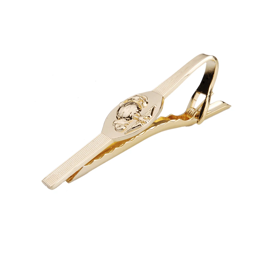 

US USMC MARINE CORPS METAL TIE CLIP BADGE GOLD